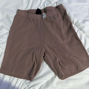 dusty rose pacsun biker shorts